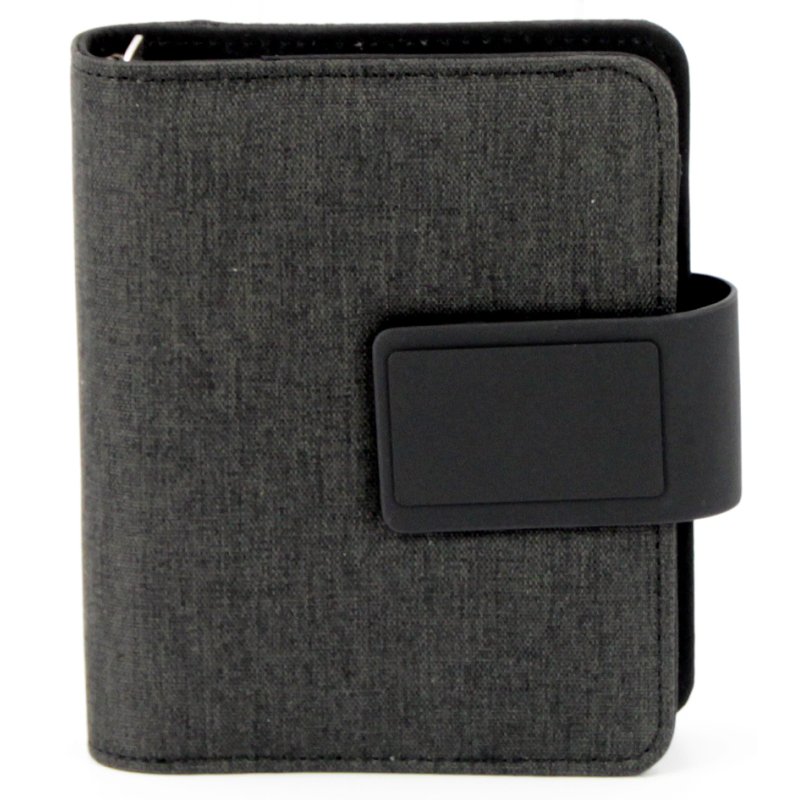 STOP weekplanner RPET CEBU, herbruikbaar, zwart, A7